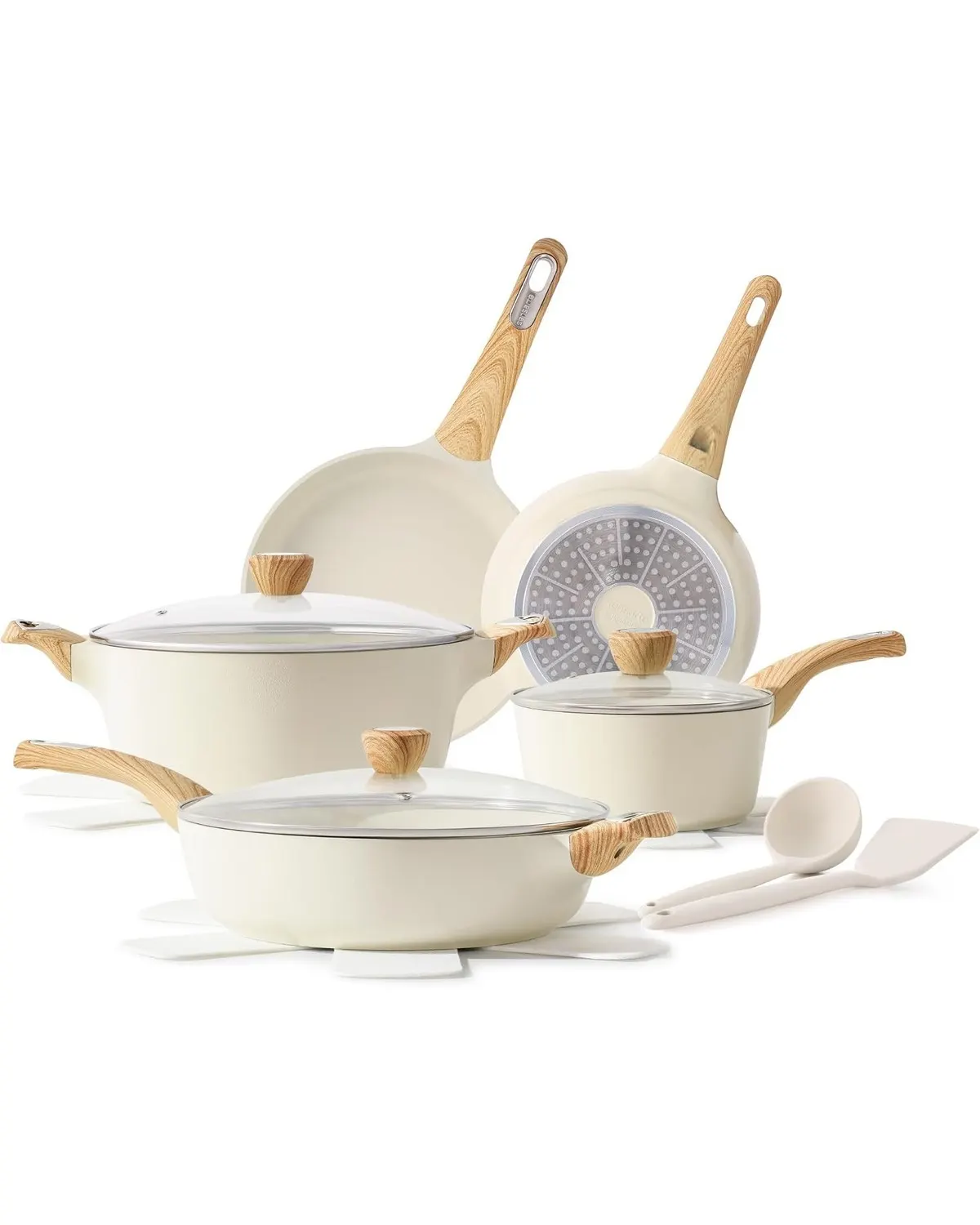 SENSARTE Ceramic Nonstick Cookware Set, 14-Piece — view 1