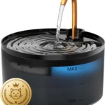 Cat Water Fountain, 71Oz2.1L Cat Fountain for Drinking with Copper Faucet, Misf