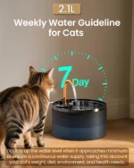Cat Water Fountain, 71Oz2.1L Cat Fountain for Drinking with Copper Faucet, Misf - Image 5