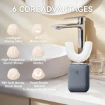 Ultrasonic Automatic Electric Toothbrush for Adults- U Shaped self Brushing Toot - Image 6