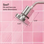THE JOLIE FILTERED SHOWERHEAD with Shower Filter System- High Pressure Showerhea - Image 4