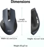 Acer Wireless Mouse for Laptop 2.4GHz Computer Mouse 3 Adjustable DPI Office - Image 4