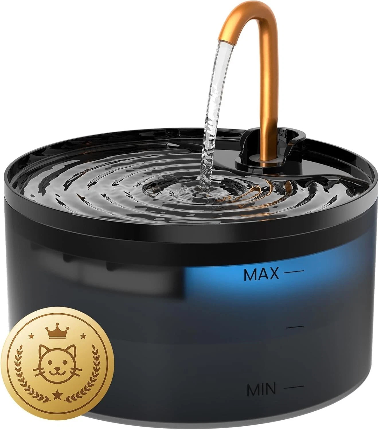 s-l1600 Cat Water Fountain, 71Oz2.1L Cat Fountain for Drinking with Copper Faucet, Misf - Image 1